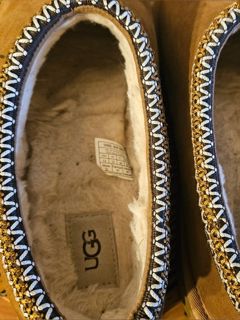UGG Men’s Tasman Suede Slip-Ons in Chestnut Brown